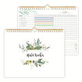 12-Page Habit Tracker Planner – Daily, Weekly & Monthly, Spiral-Bound