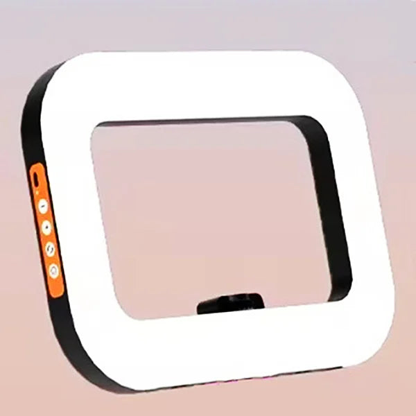 Handheld Rechargeable LED Ring Light with Phone Holder