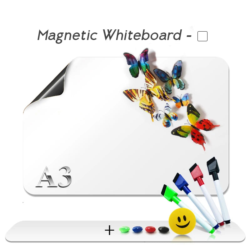 A3 Magnetic Planner Whiteboard — Weekly, Monthly & Meal Planning Board