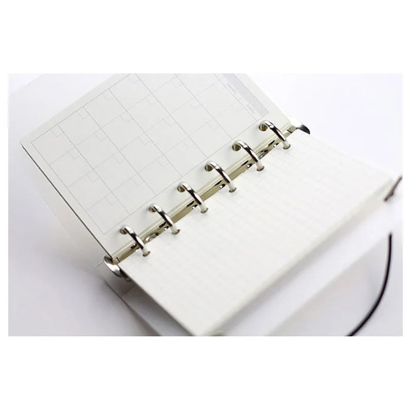 A5 A6 A7 Loose Leaf Refill Paper, 6 Ring Planner Inserts in Lined, Grid, Dot, Cornell, Weekly, Monthly and To Do Styles
