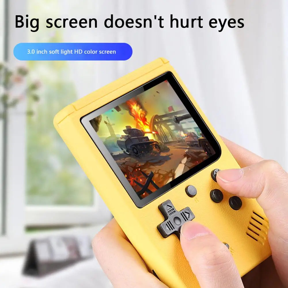 Portable Retro Handheld Game Console — 8-Bit, 3.0" Color LCD Screen