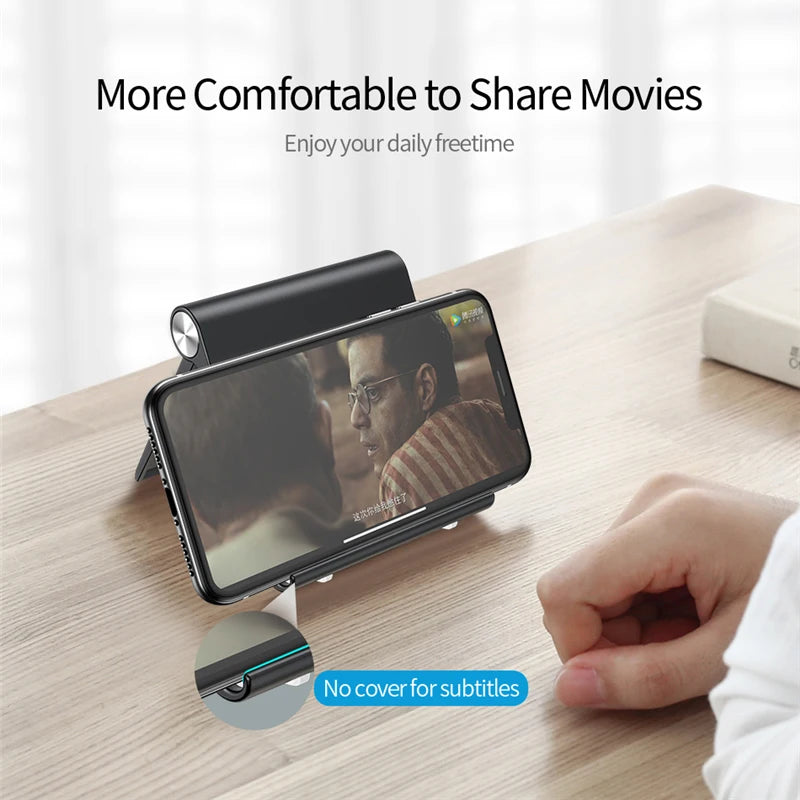 Foldable Phone & Tablet Stand with Adjustable Angle