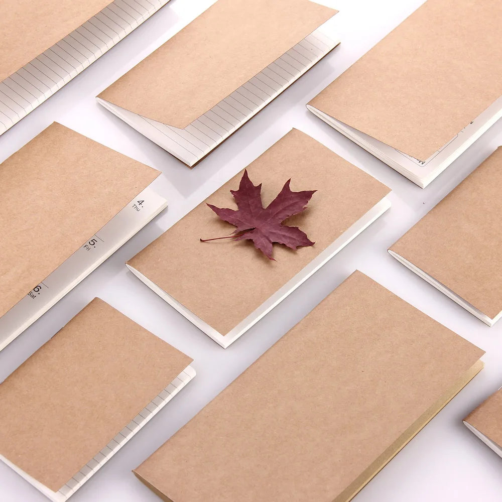 Refill Paper Inserts for Leather Journal and Refillable Notebook, Kraft, Lined, Blank, and Weekly Planner Pages