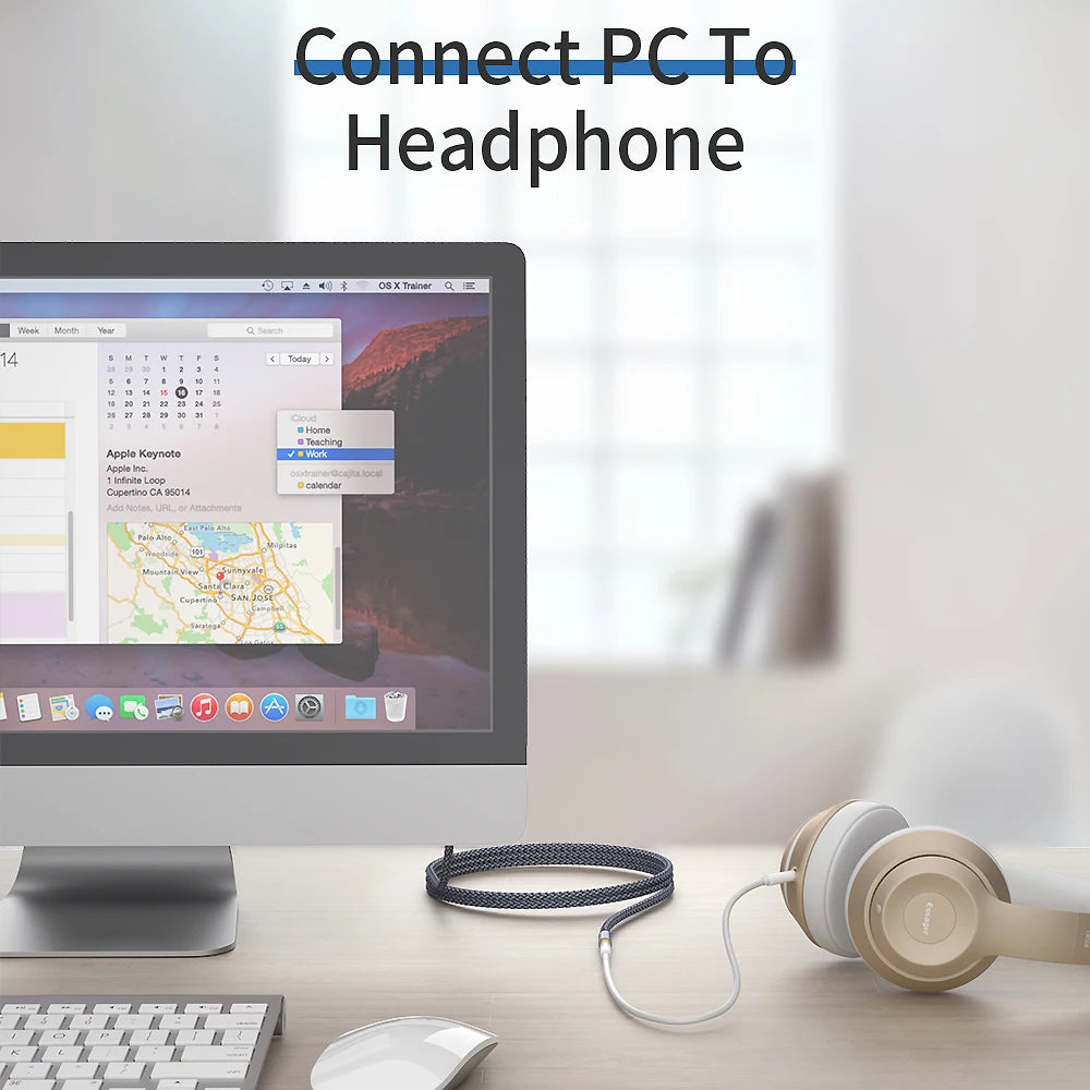 3.5 mm Headphone Extension Cable, Male to Female