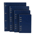 Faux Leather Loose-Leaf Notebook Binder, A4, B5, A5 & A6