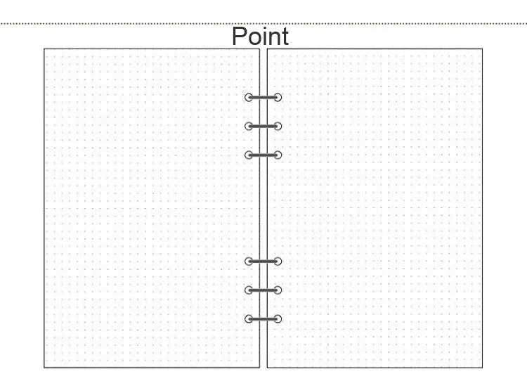 A5 A6 A7 Loose Leaf Refill Paper, 6 Ring Planner Inserts in Lined, Grid, Dot, Cornell, Weekly, Monthly and To Do Styles