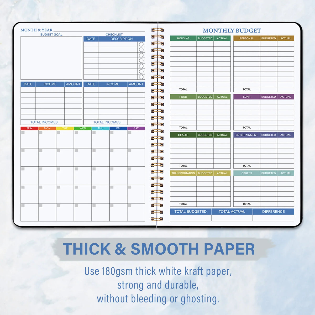 Monthly Budget Planner — Expense Tracker & Money Organizer