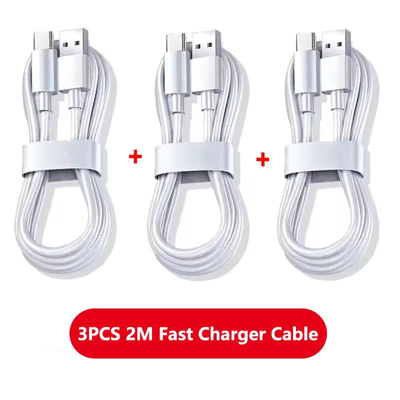 100W USB-C Fast Charging Cable — 2/3-Pack, 1m–2m Data & Charge Cords
