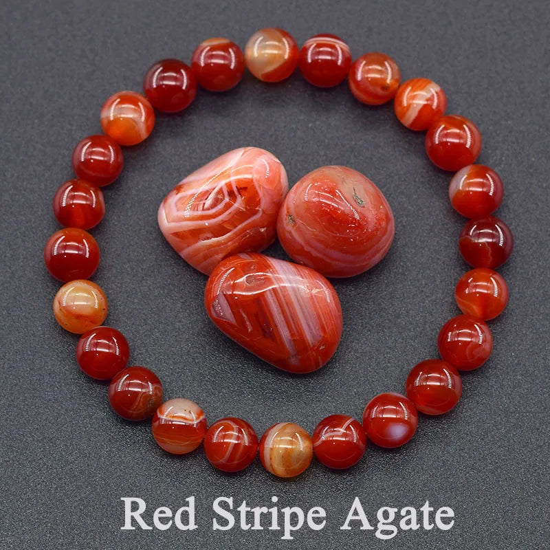 Natural Lapis Lazuli Stone Beads Bracelet — Energy Healing Jewelry