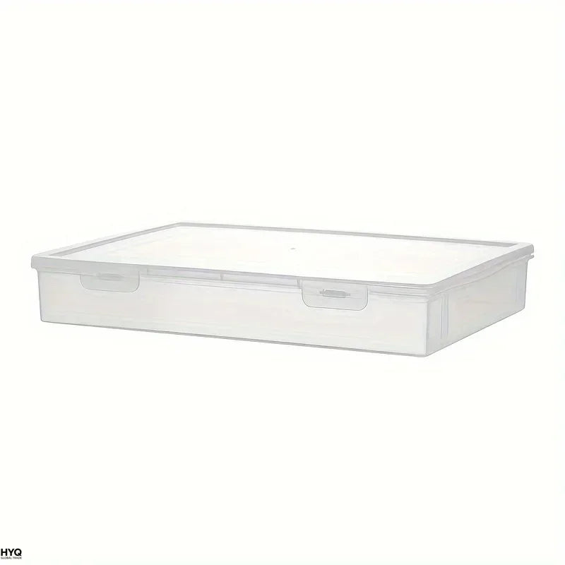 Large Capacity Clear Pencil Case, Transparent Plastic Storage Box for Markers, Colored Pencils, Sketch and Art Supplies