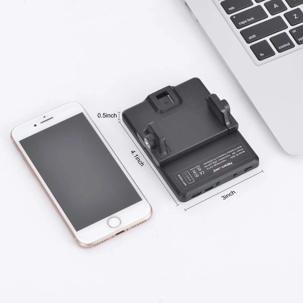 LED Portable Clip-on Selfie Light for Phone, Laptop and Camera, Video Conference Lighting with 3 Light Modes