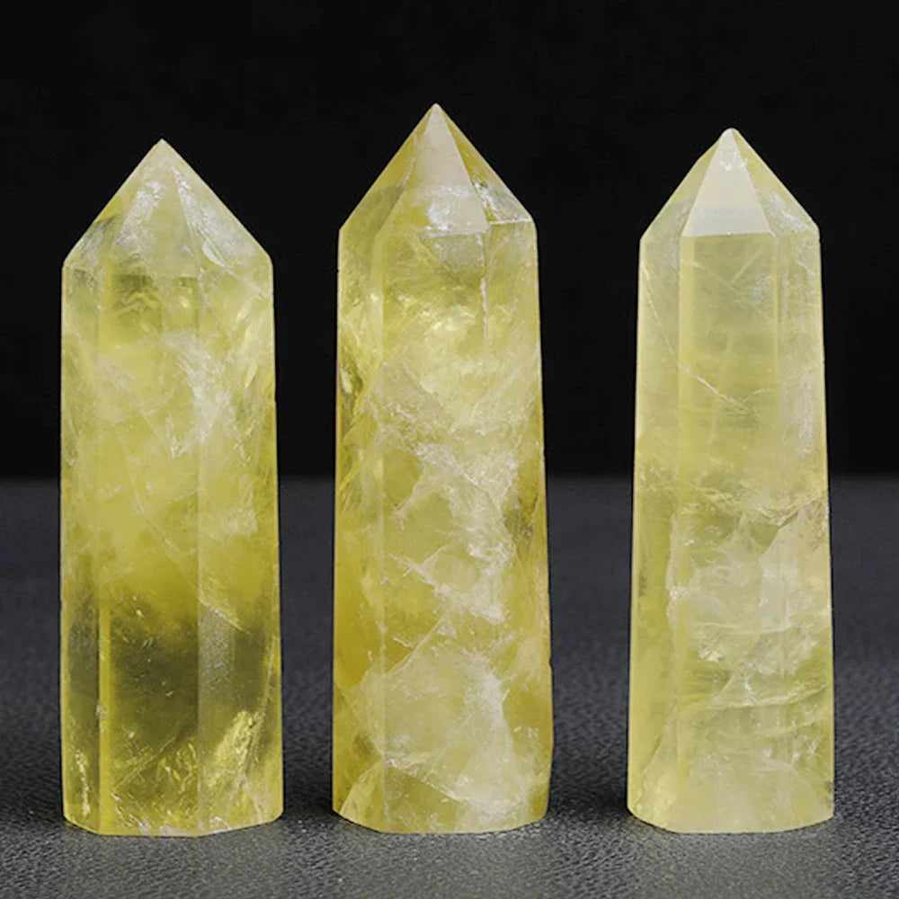 Natural Crystal Point Wand — Reiki Healing Stone for Home Decor & Meditation