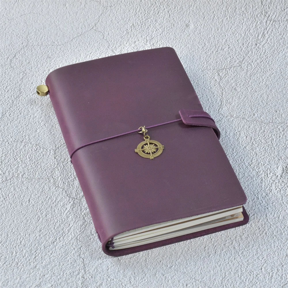 Genuine Leather Refillable Travel Journal in Four Sizes