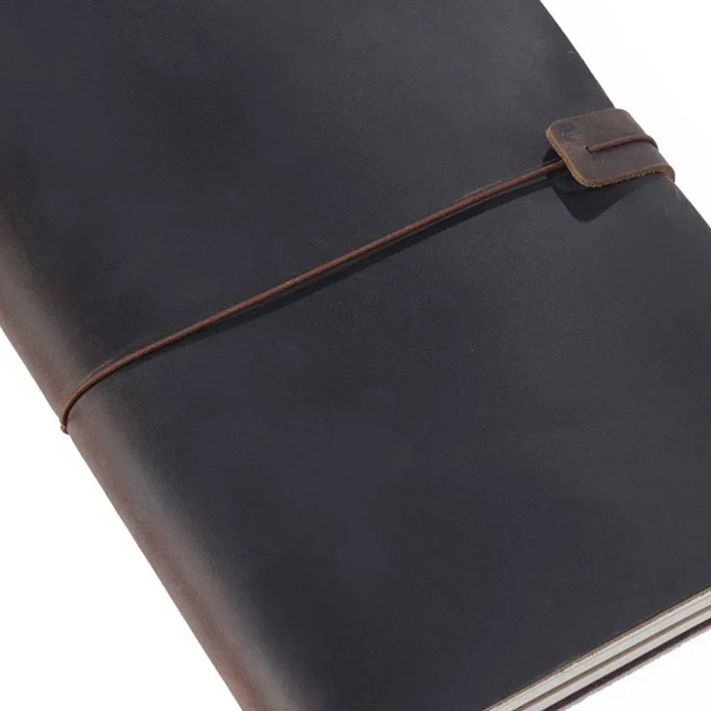 Genuine Leather Traveler’s Notebook with Refillable Inserts