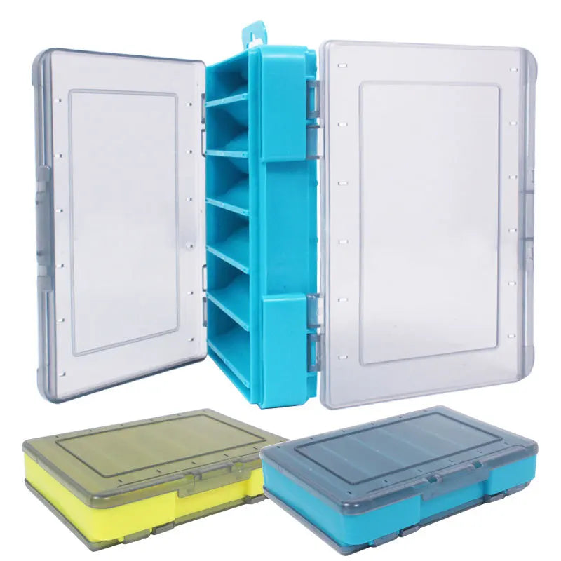 Clear Compartment Storage Box Organizer for Desk Supplies and Small Accessories