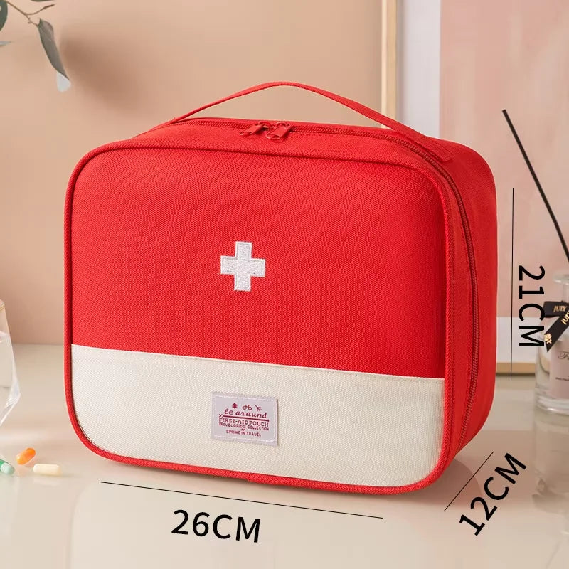 Travel Medicine Bag and Mini First Aid Kit Pouch for Pills, Vitamins and Emergency Essentials, Portable Home and Outdoor Storage