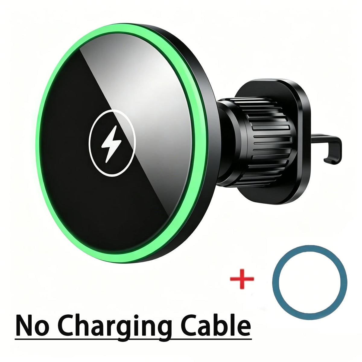 30W Magnetic Wireless Car Charger & Phone Mount — With or Without Charging Cable