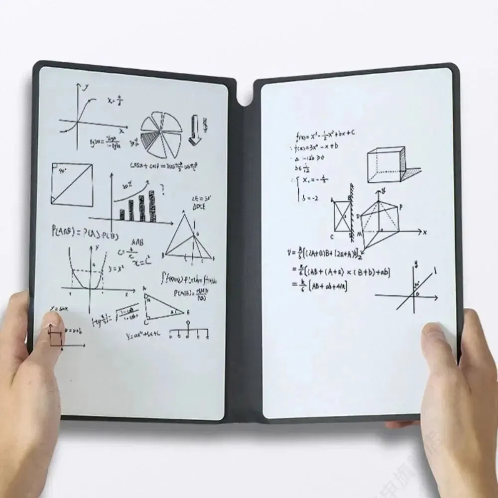 Reusable Whiteboard Notebook — Portable Weekly Planner with Pen & Erasing Cloth