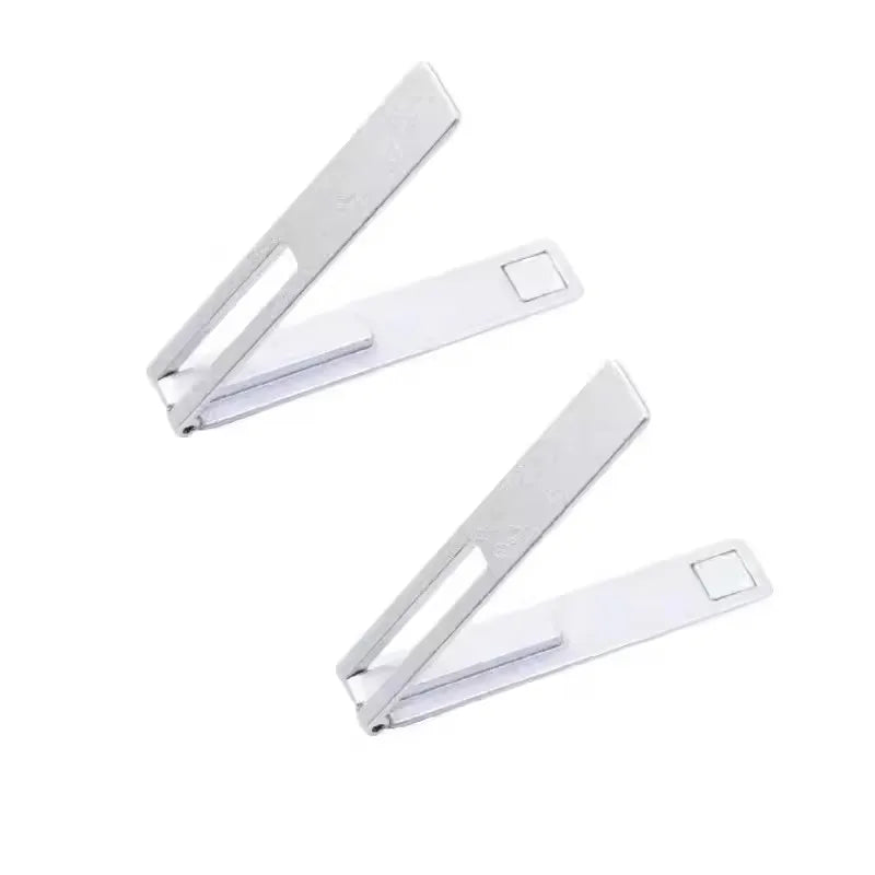 Magnetic Ultra Thin Foldable Phone Kickstand, Metal Alloy Desktop Cell Phone Holder