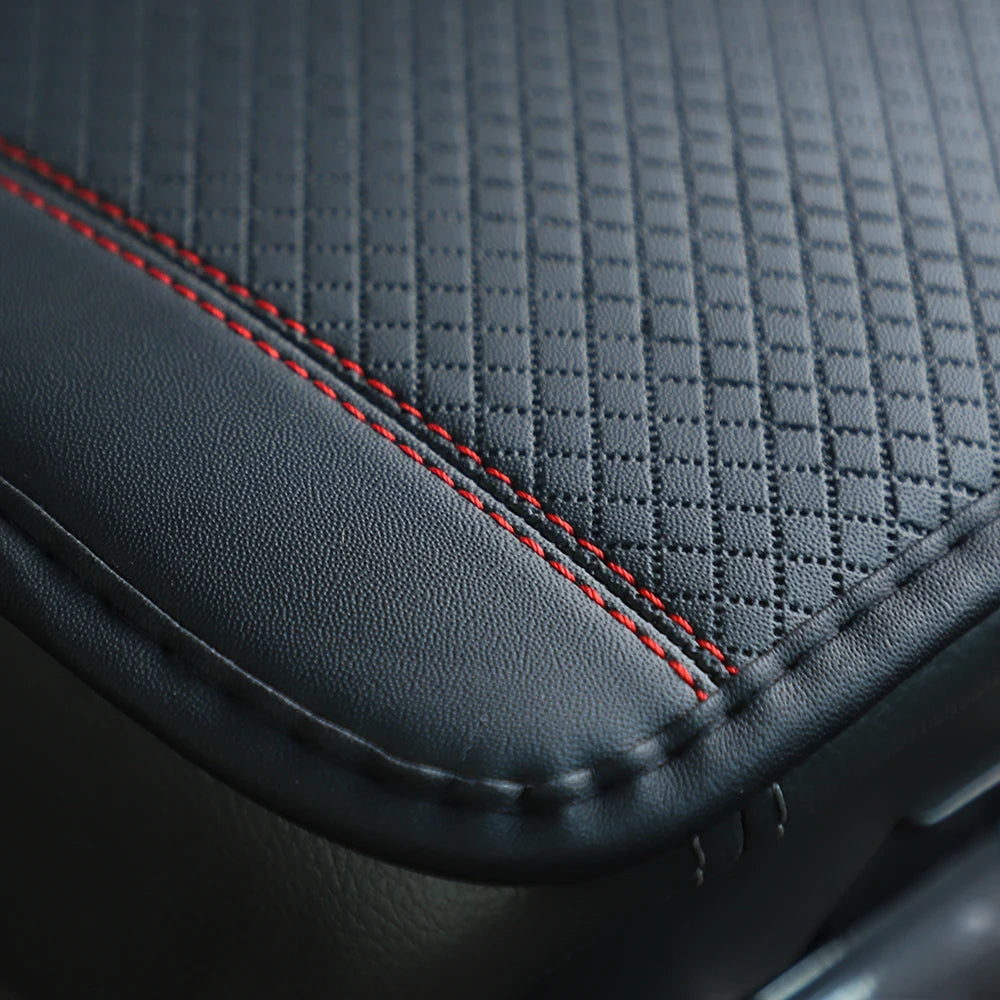 PU Leather Car Armrest Cushion Cover — Waterproof Central Console Pad