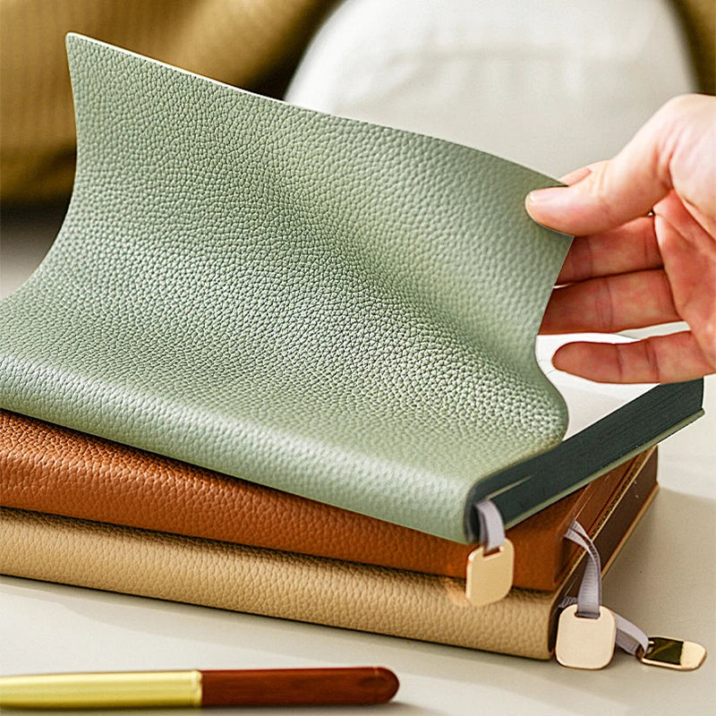 Personalized A5 PU Leather Notebook — Business, Study & To-Do Journal
