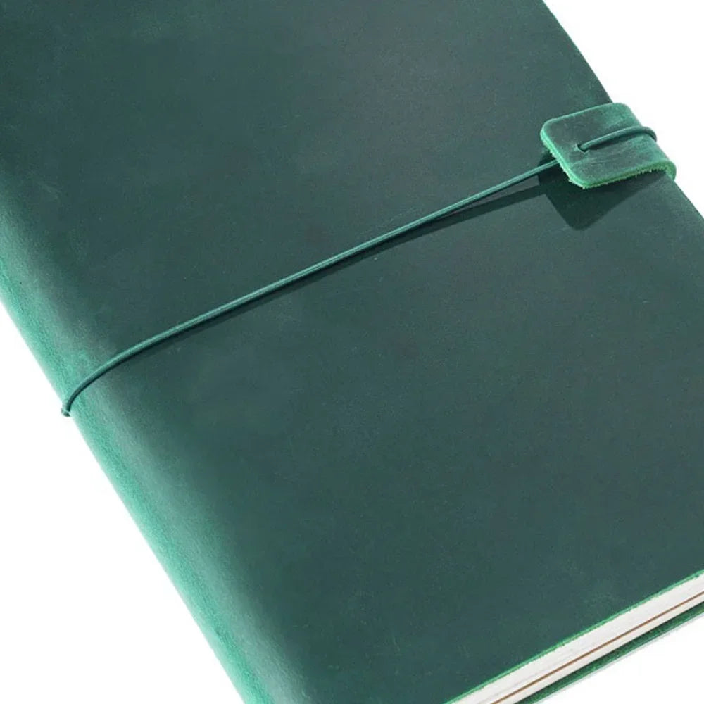 Genuine Leather Traveler’s Notebook with Refillable Inserts
