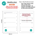 A7 Loose Leaf Notebook Refill Paper, 50 Sheet Binder Inserts in Weekly, Monthly, To Do, Grid, Lined and Blank Styles