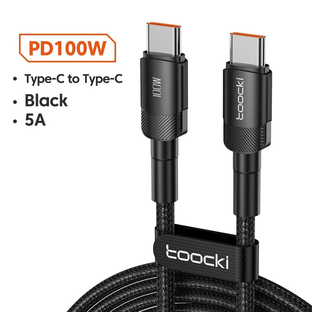 100W USB-A to USB-C Fast-Charging Cable — Data & Charging Cord for USB-C Devices