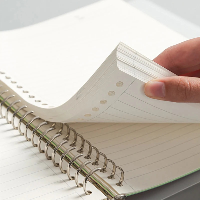 Loose Leaf Binder Notebook A5 B5 A4 with Refill Paper and Dividers
