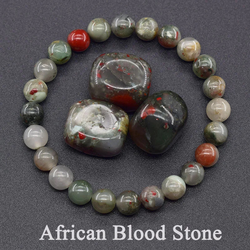Natural Lapis Lazuli Stone Beads Bracelet — Energy Healing Jewelry