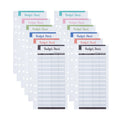 12-Pack Expense Tracker Budget Sheets — Double-Sided Cash Envelope Ledger Inserts
