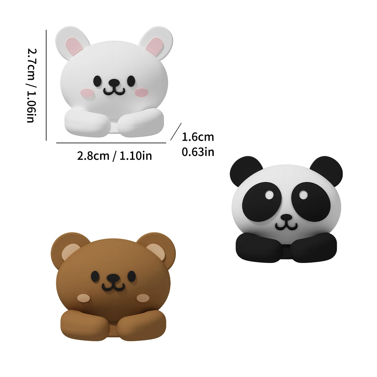Cute Desktop Cable Organizer Holder Self-Adhesive Cable Management Clips