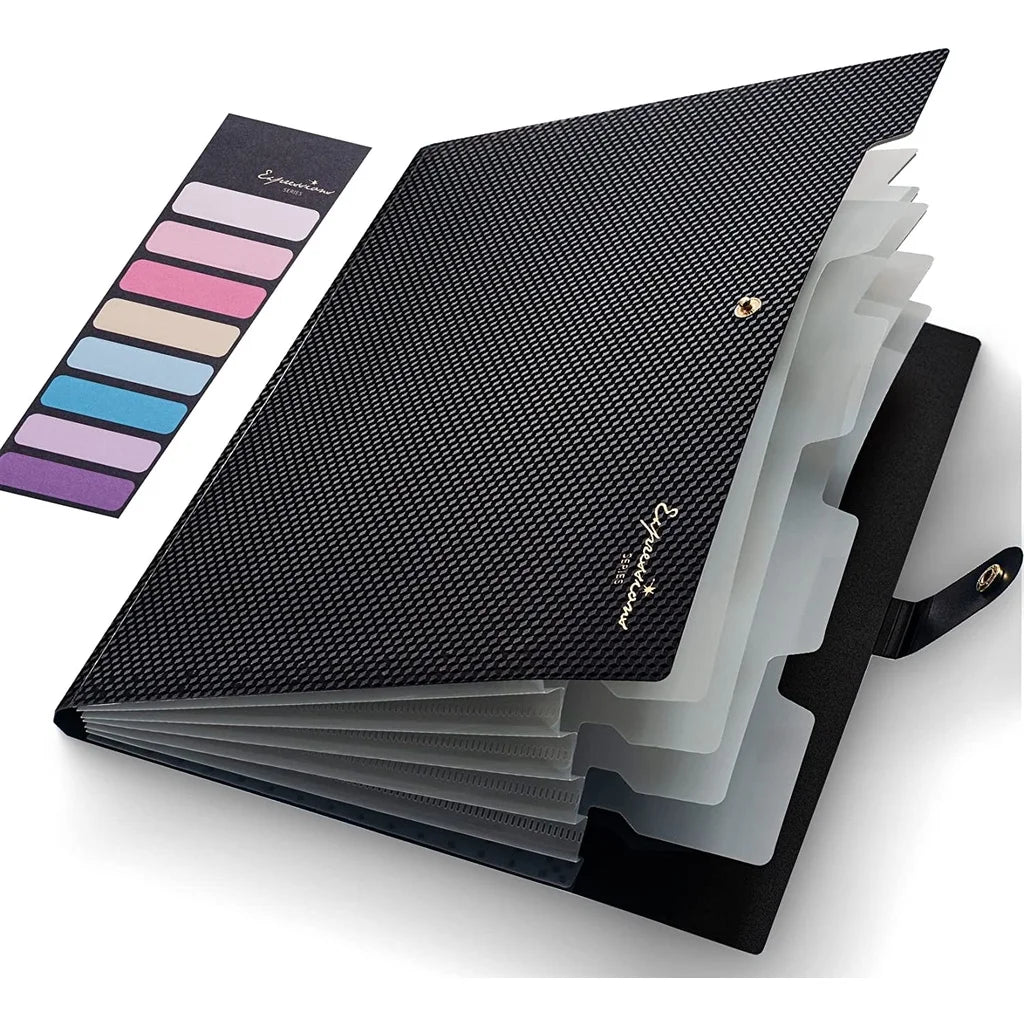 A4 5-Pocket Expanding File Folder — Portable Document Organizer