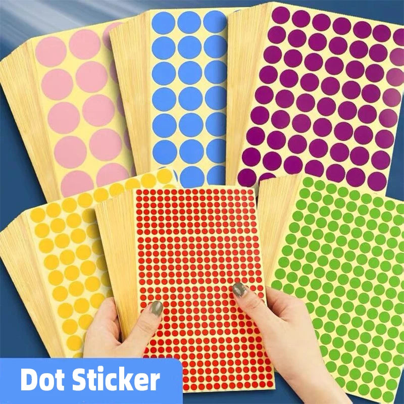 Round Color Coding Dot Stickers for Planners, Calendars, Files and Organizing