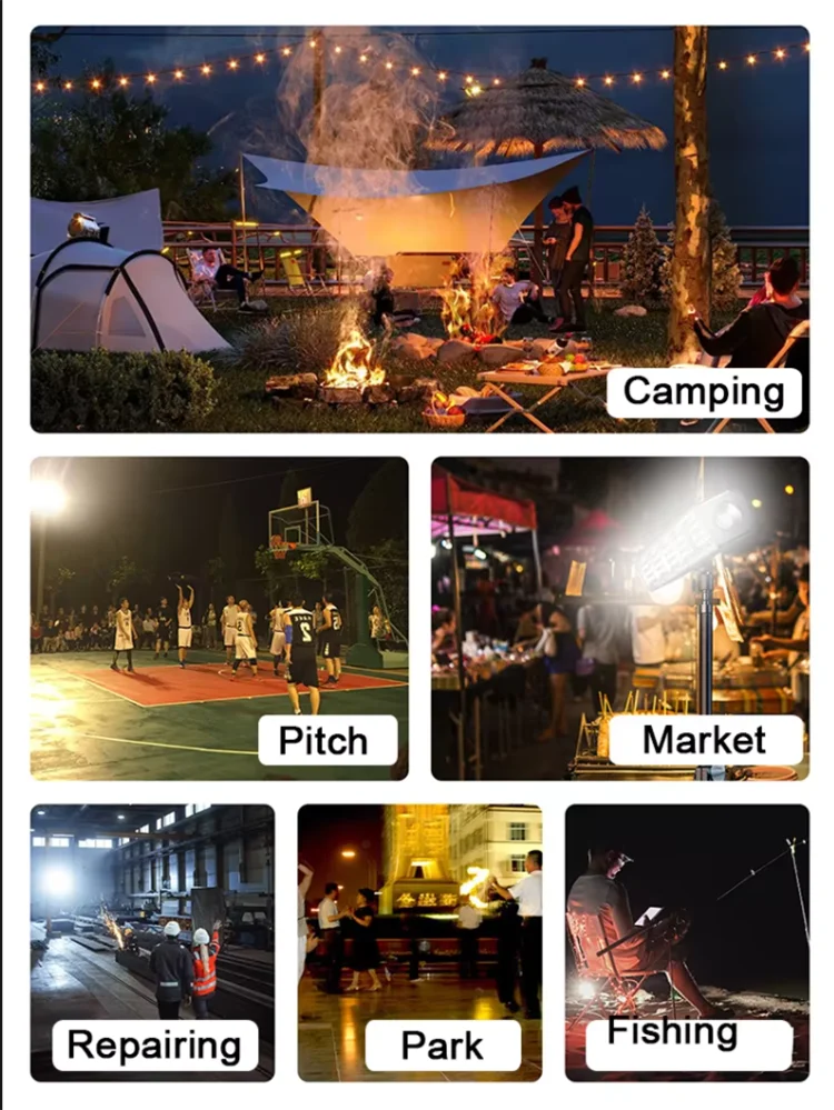 Rechargeable Magnetic LED Work Light Bar — 3 Modes, USB, IP66 Waterproof