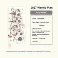 2027 Pocket Weekly Planner, Notebook and Cover Set Options