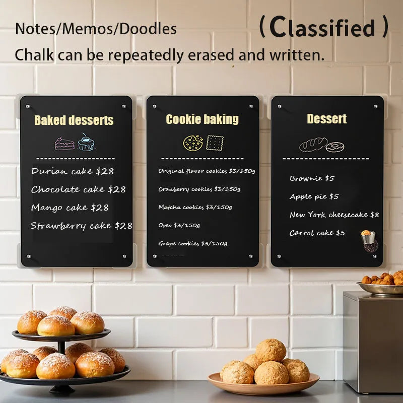 Reusable Memo & Planning Board in Black or White