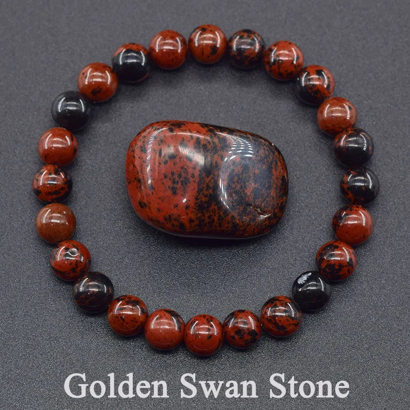 Natural Lapis Lazuli Stone Beads Bracelet — Energy Healing Jewelry