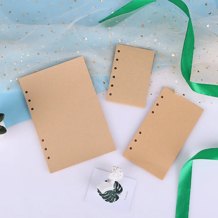 45-Sheet Loose-Leaf Binder Refills — A5, A6 & A7 Grid, Lined & Planner Paper