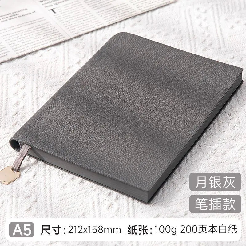 Personalized A5 PU Leather Notebook — Business, Study & To-Do Journal