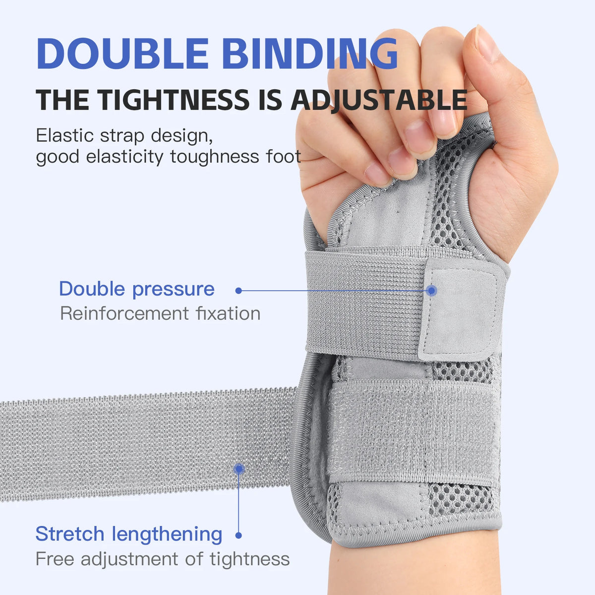 Adjustable Wrist & Thumb Support Brace — Right or Left Hand