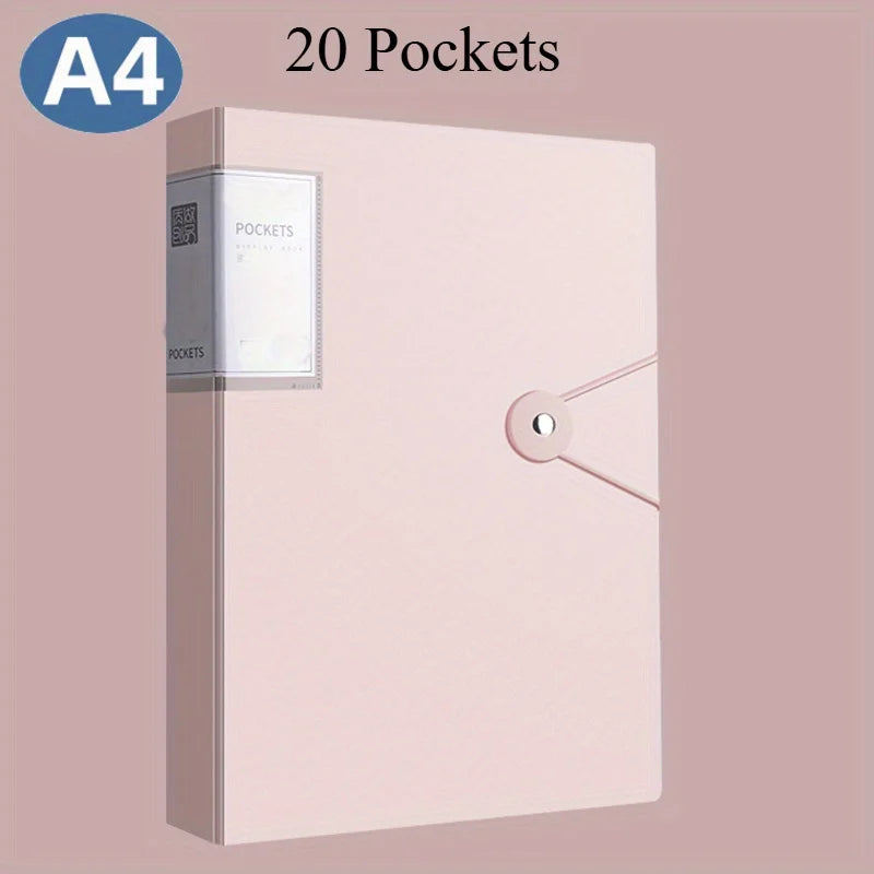 A4 Clear Pocket Presentation Folder for Documents & Certificates