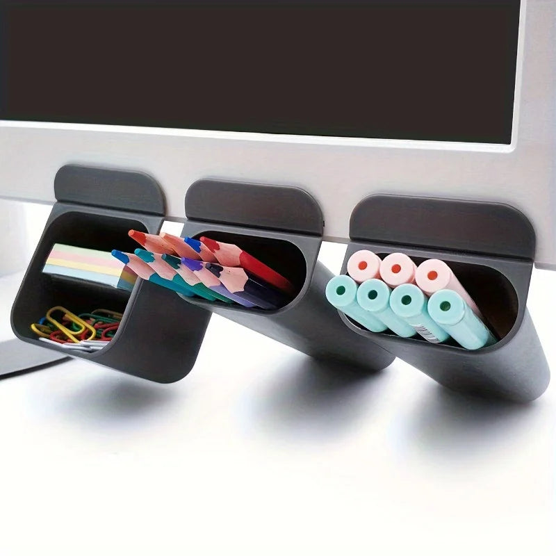 Clip-On Desk Pen & Pencil Holder Organizer — 1 or 2 Pack