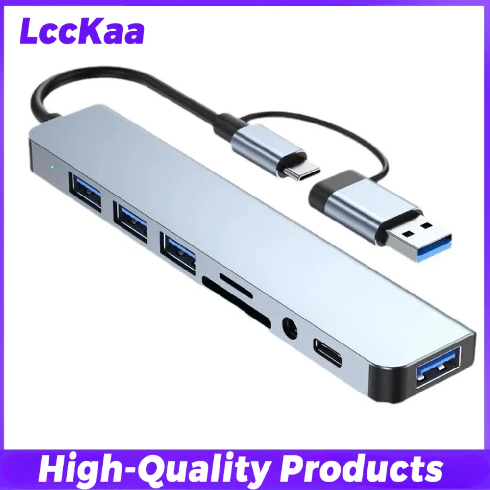 USB-C Multiport Hub Adapter with 3.5mm Audio Jack