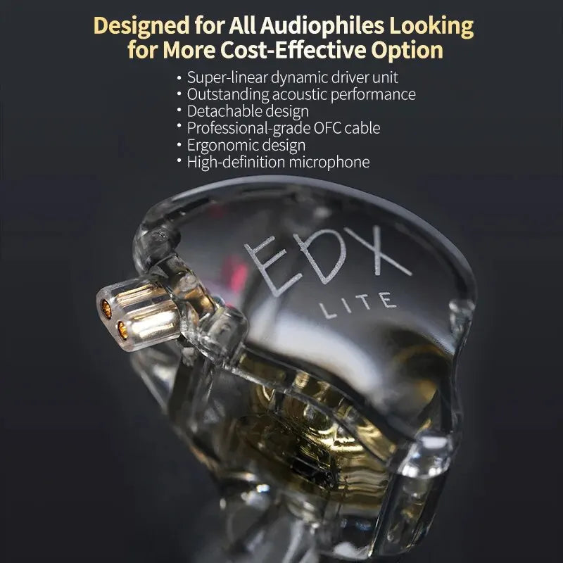 KZ EDX Lite Wired In-Ear Earbuds