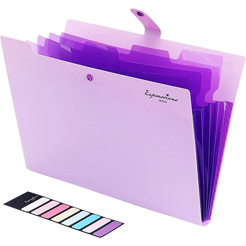 A4 5-Pocket Expanding File Folder — Portable Document Organizer
