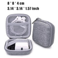 Portable Earphone Storage Case, Hard Shell Cable Organizer Bag for Chargers, Earbuds, USB Drives and Travel