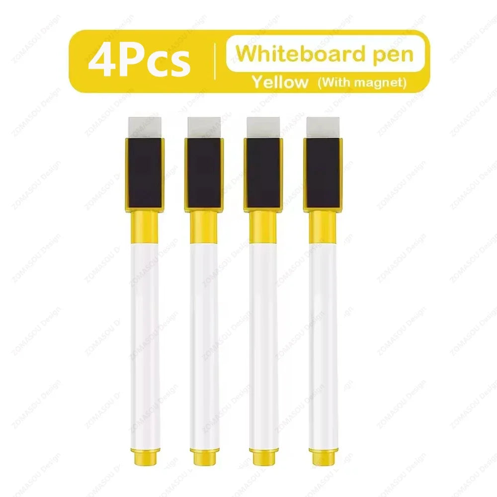 Magnetic Dry Erase Markers with Eraser Cap, Fine Tip Whiteboard Markers for Home, Office, School and Classroom, 1 to 48 Pack