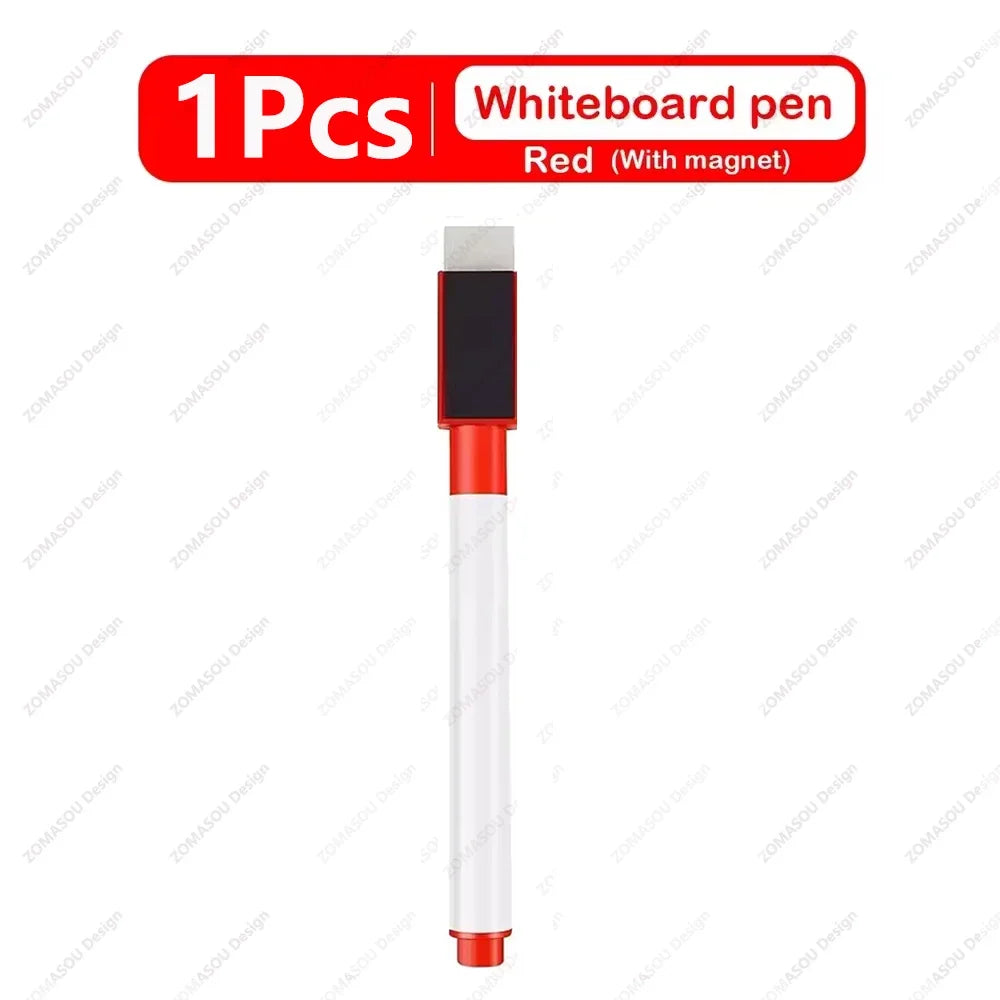 Magnetic Dry Erase Markers with Eraser Cap, Fine Tip Whiteboard Markers for Home, Office, School and Classroom, 1 to 48 Pack