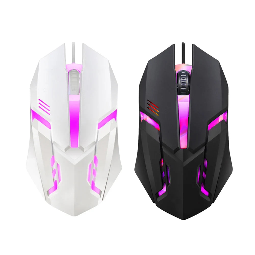 E-Sports USB Wired Gaming Mouse with Colorful LED, 5000 DPI Optical Sensor